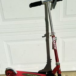 Razor Authentic A125 Anodized Kick Scooter, Red At amazon and Walmart $50 without tax