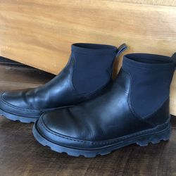 Camper Italian Leather Black Ankle Boots