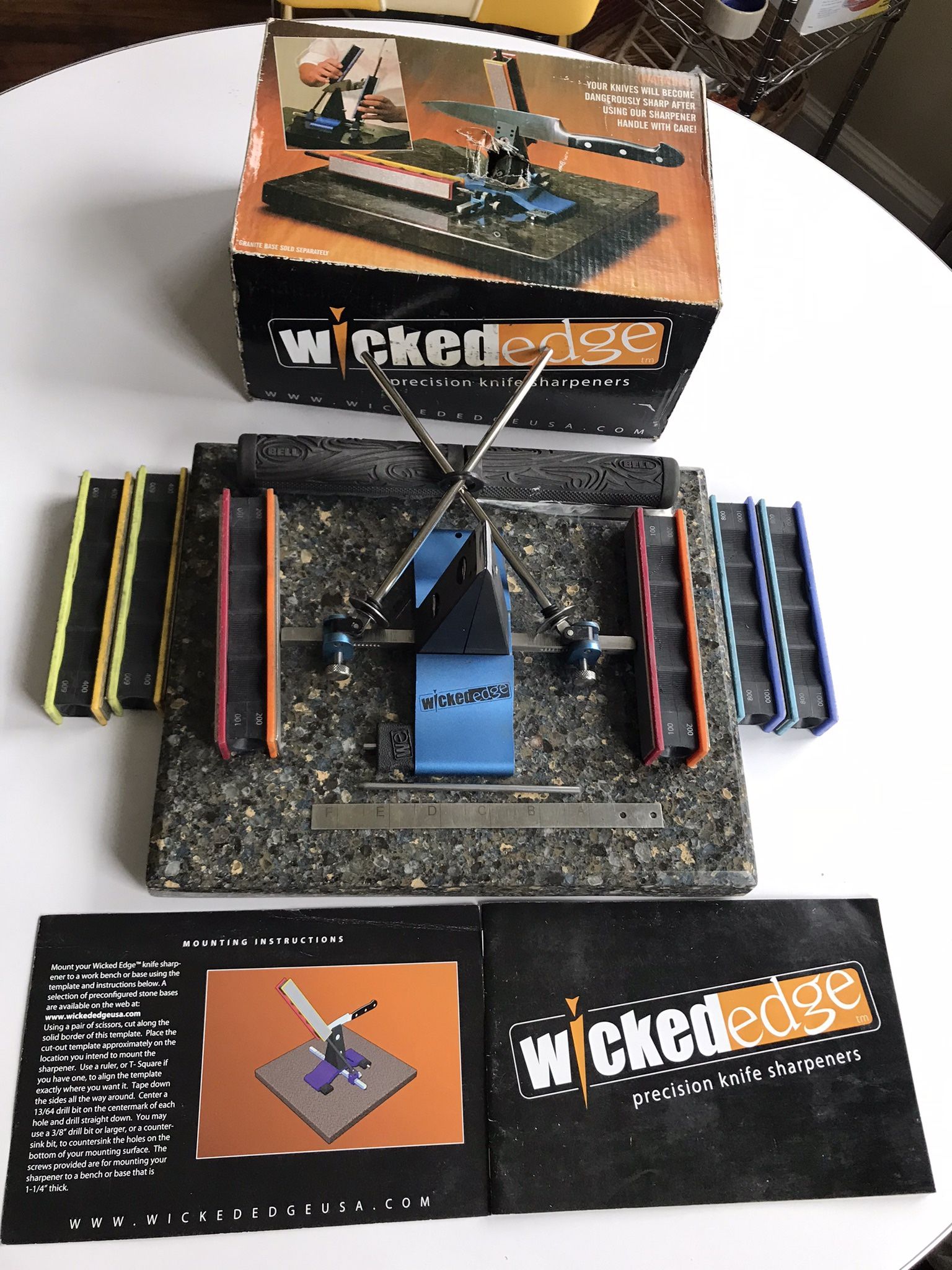 Wicked Edge Sharpening System Used Like New Diamond Stones.local Pick Up https://offerup.co/faYXKzQFnY?$deeplink_path=/redirect/ Shipping.