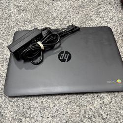 HP Chromebook Laptop With Charger Tested And Working