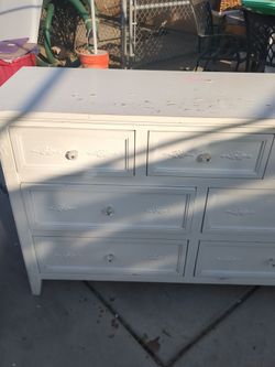 Cabinet white and light wood color