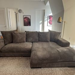 Remy Reversible Sectional Sofa – Modern Corduroy Chaise