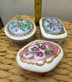 Cofres caja música porcelana antiguo cada uno