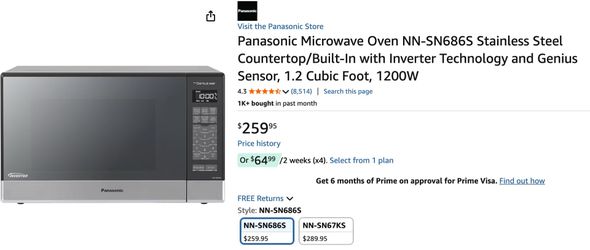 Panasonic microwave