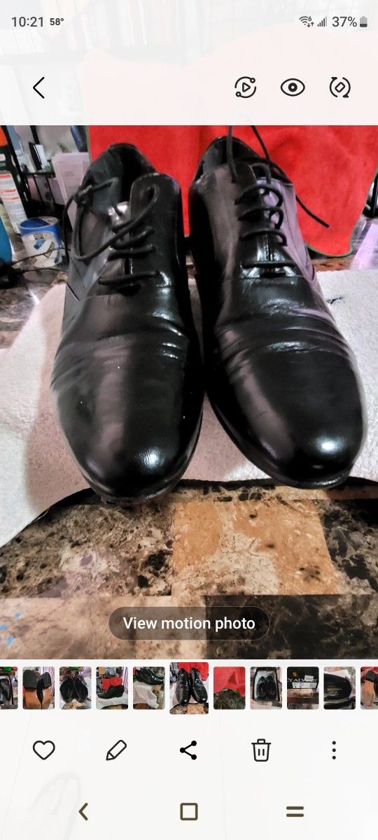 USED STACY ADAM'S SHOES SIZE 9 1/2 IN MEN SAPATOS STACY ADAM'S USADOS TAMNO 9 1/2