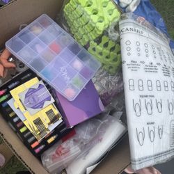 Nail Supplies, Table & Nail Cart