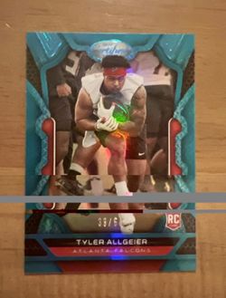 Tyler Allgeier Mirror Teal Rookie /50 2022 Panini Certified RB