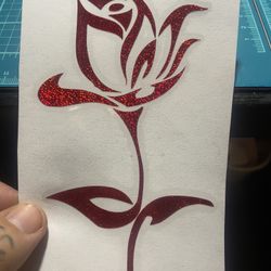 rose car decal / sticker