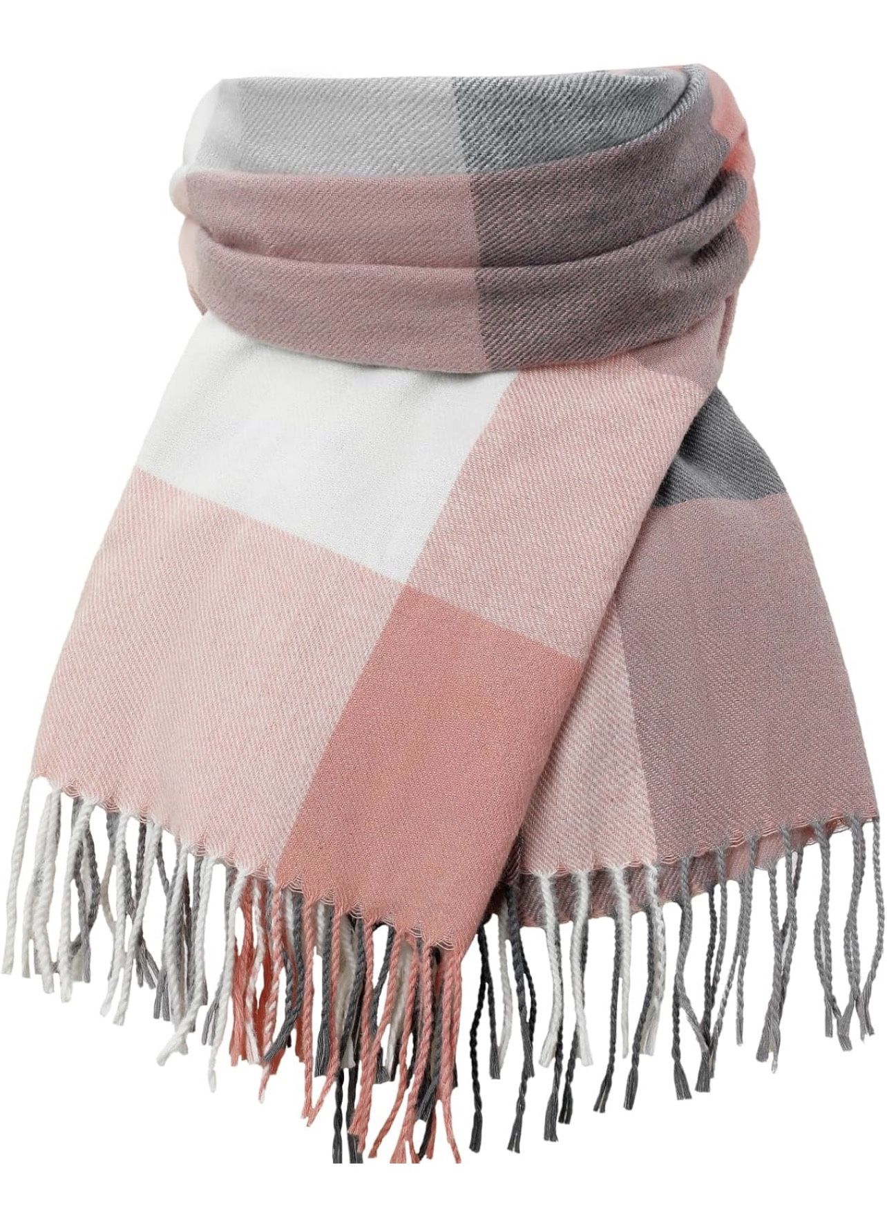 Fashion Soft Feel Plaid Womens Scarfs, Warm Shawls and Wraps, Long Blanket Scarf