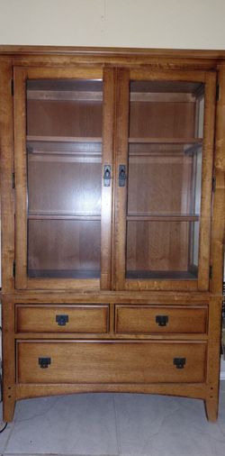 Wood Display Cabinet