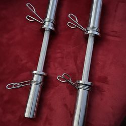 STOZM 20” Olympic Dumbbell Handles – Chrome  