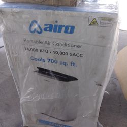New Airo portable Air conditioner 14,000btu cool 700 SQ.ft.