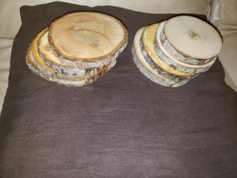 Wooden coasters 2 sets