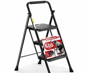 Brand new 3 Step Ladder, Folding Step Stool with Wide Anti-Slip Peda