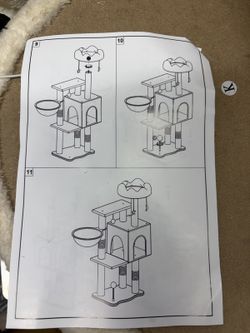 Unbranded Cat Tree Condo Multi Level Scratching Post Tower Pet Furniture New L3