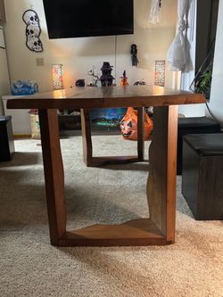 Wood High-Top Dining Table
