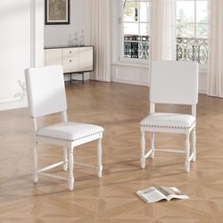 4 x Cream Upholstered Dining Chairs – Brand New – $100/set