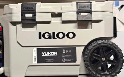 Yukon Igloo 65qt Wheeled Cooler Ice Chest Heavy Duty