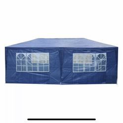 10x20 Foot Holiday Gazebo Party Tent Graduation Wedding White Or Blue