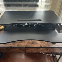 Standing desk converter