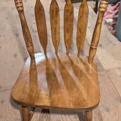 Solid Oak Dining Room Set 