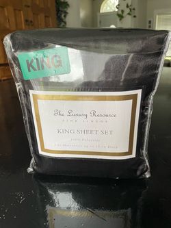 Black Satin King bed sheet set