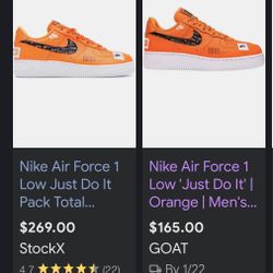 Orange Nike “just Do It “ Edition 