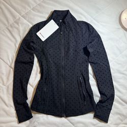 Black Polkadot Lulu Define Jacket