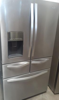Whirlpool French Door Silver Refrigerator Fridge
