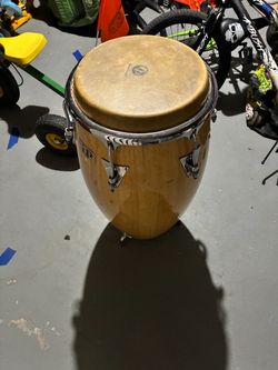 LP classic congas - both have skins - with feet attached
