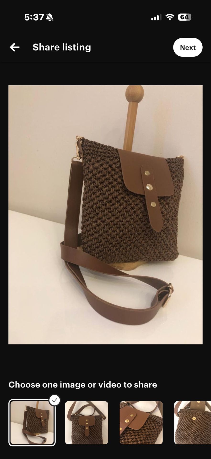 Women Handmade Bag with Paper Rope,