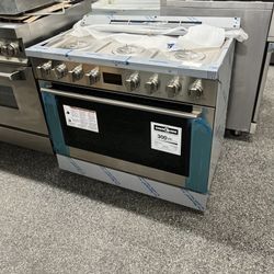 Electrolux 36” Wide Stainless Steel Range (DUAL FUEL) 