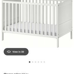 2 IKEA Cribs - White & Brown 
