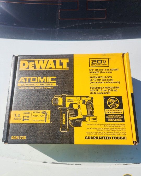 Dewalt 20v Atomic Sds Rotary Hammer Drill Brushless Brand New Tool Only