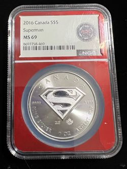 2016 Canada S$5 Superman MS 69
