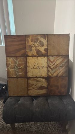 Inspirational Word Canvas Wall Art