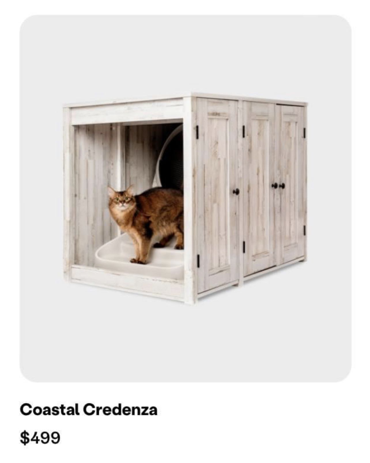Hidden Litter Robot Furniture Coastal Credenza