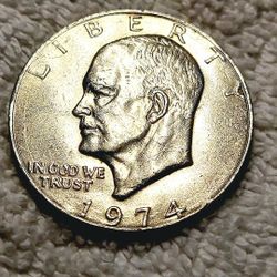 $9 - 1974 Silver Dollar And 50 More.