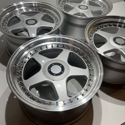 18” Futura OZ M298 Style Wheels Square Set 18x9.5 +38 (5x120) Fits BMW Lexus 