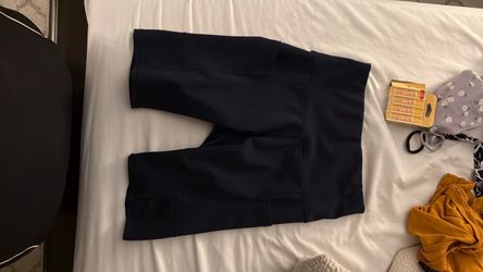 Navy Blue Biker Shorts