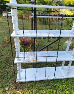 Antique hanging rack for herbs drying, air plants, orchids or pictures