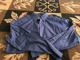 Navy Ralph Lauren Button Up Shirt