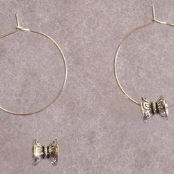 DESIGNER ORIGINAL MIX N MATCH SILVER HOOPS WITH FREE  CHARMS FOR ADDED LOOKS