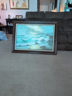 Wade Koniakowsky, Ocean Scene Oil Painting 