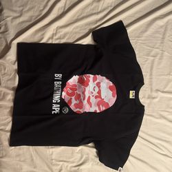 Pink bape t shirt