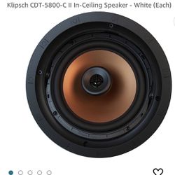2-Klipsch CDT-5800-C II In-Ceiling Speaker