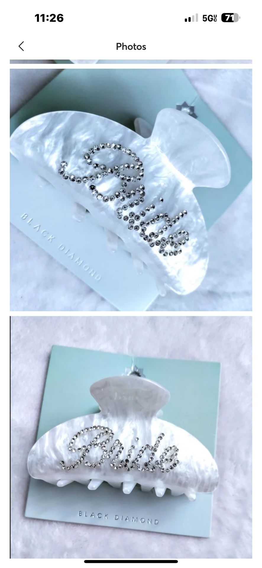 ✨NEW BEJEWELED BRIDE CLAW CLIP RHINESTONE BRIDE CLIP✨