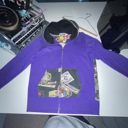 Bape Zip Up Purple (Multi Motif Print)