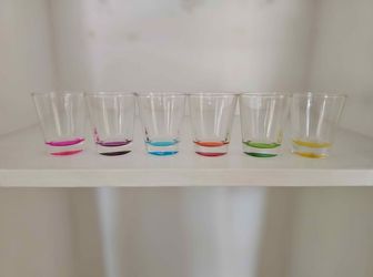 Set of 6 Colorful Shot Glasses