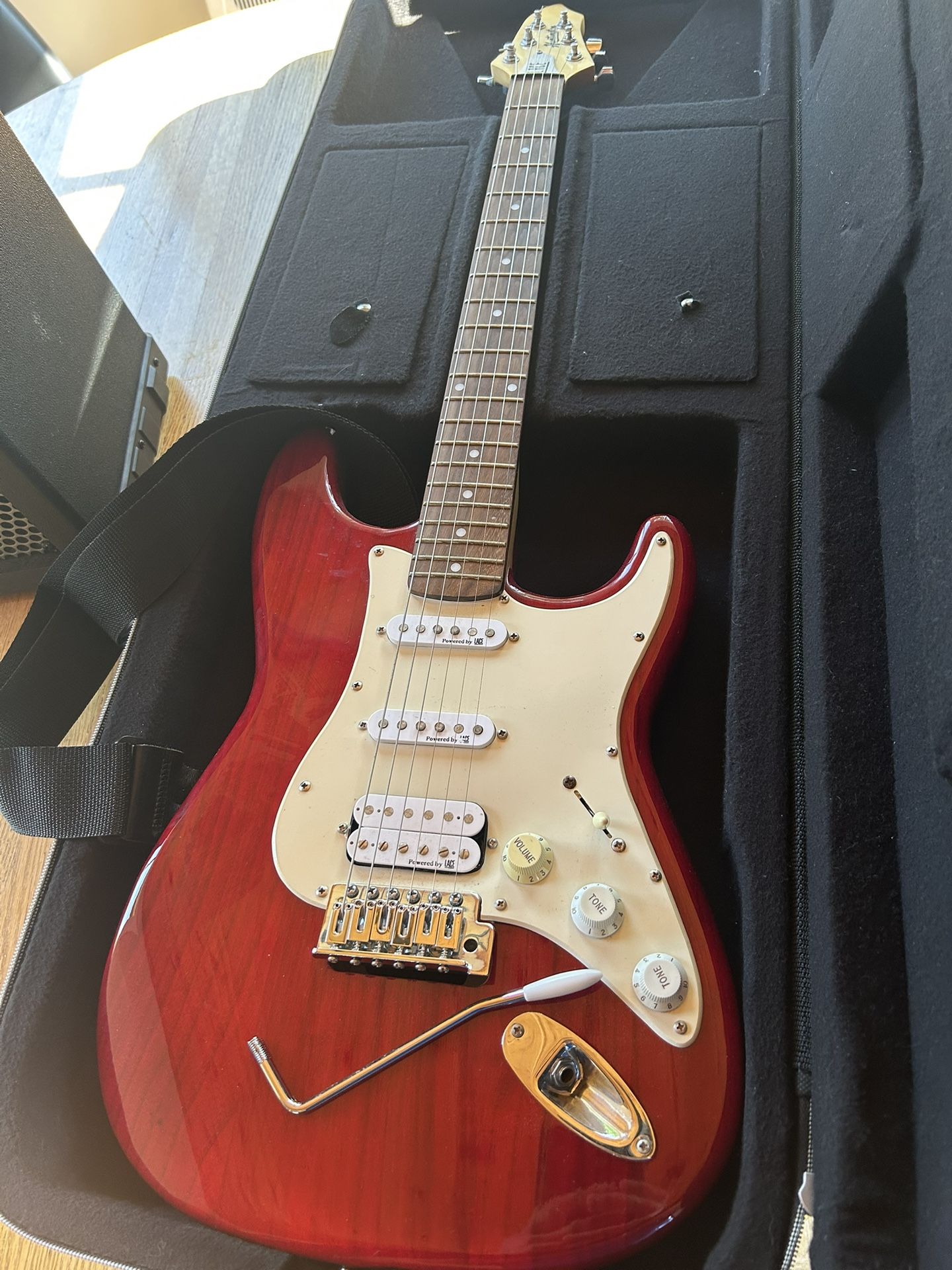 Roland Amp And Huntington Guitar 
